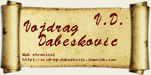 Vojdrag Dabesković vizit kartica